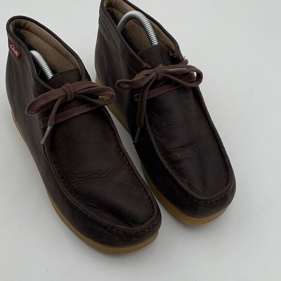 Clarks Wallabee brown leather chukka boots men’s size 10 main image 7